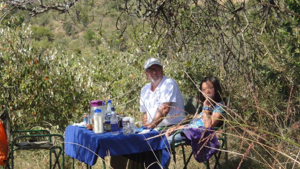 Laikipia 叢林中享受早餐