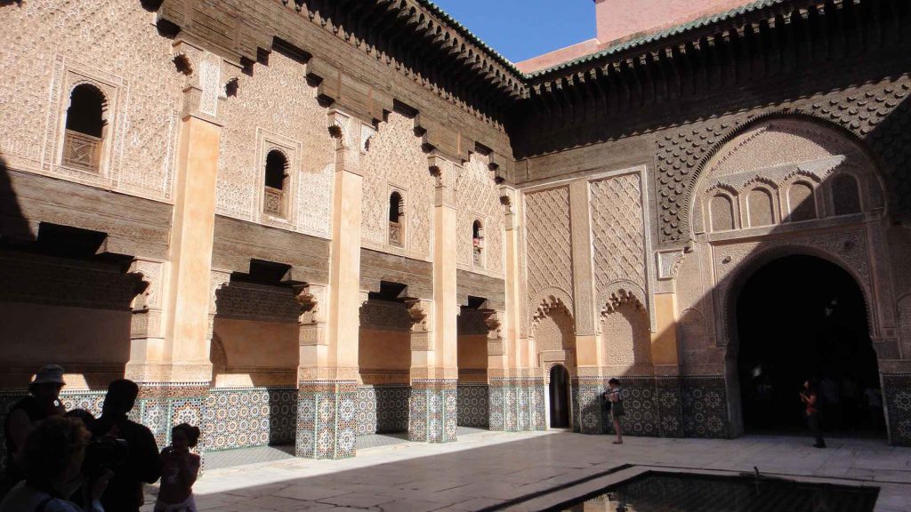 本優素福伊斯蘭學院 Ben Youssef Madrasa : 摩洛哥鼎盛時期最大的宗教學院
