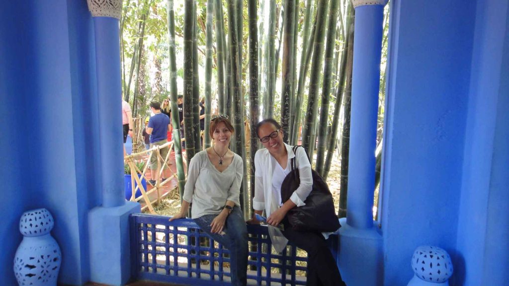 馬若雷勒花園 Majorelle Garden : 鮮豔色彩不禁讓我想起同樣以色彩斑斕著稱的墨西哥