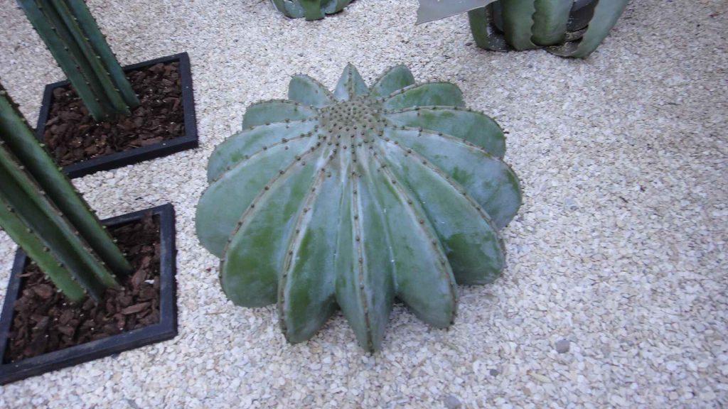 朋友工廠打造的仙人掌展示廳。鮮豔的色彩栩栩如生,手工製作的精緻程度,幾乎可以與馬若雷勒花園 Majorelle Garden 中的真實相媲美