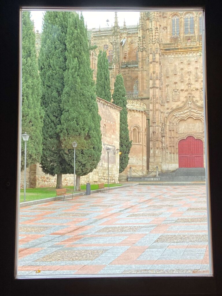 Huerto de Doña Deseada 窗戶可直視大教堂的餐廳